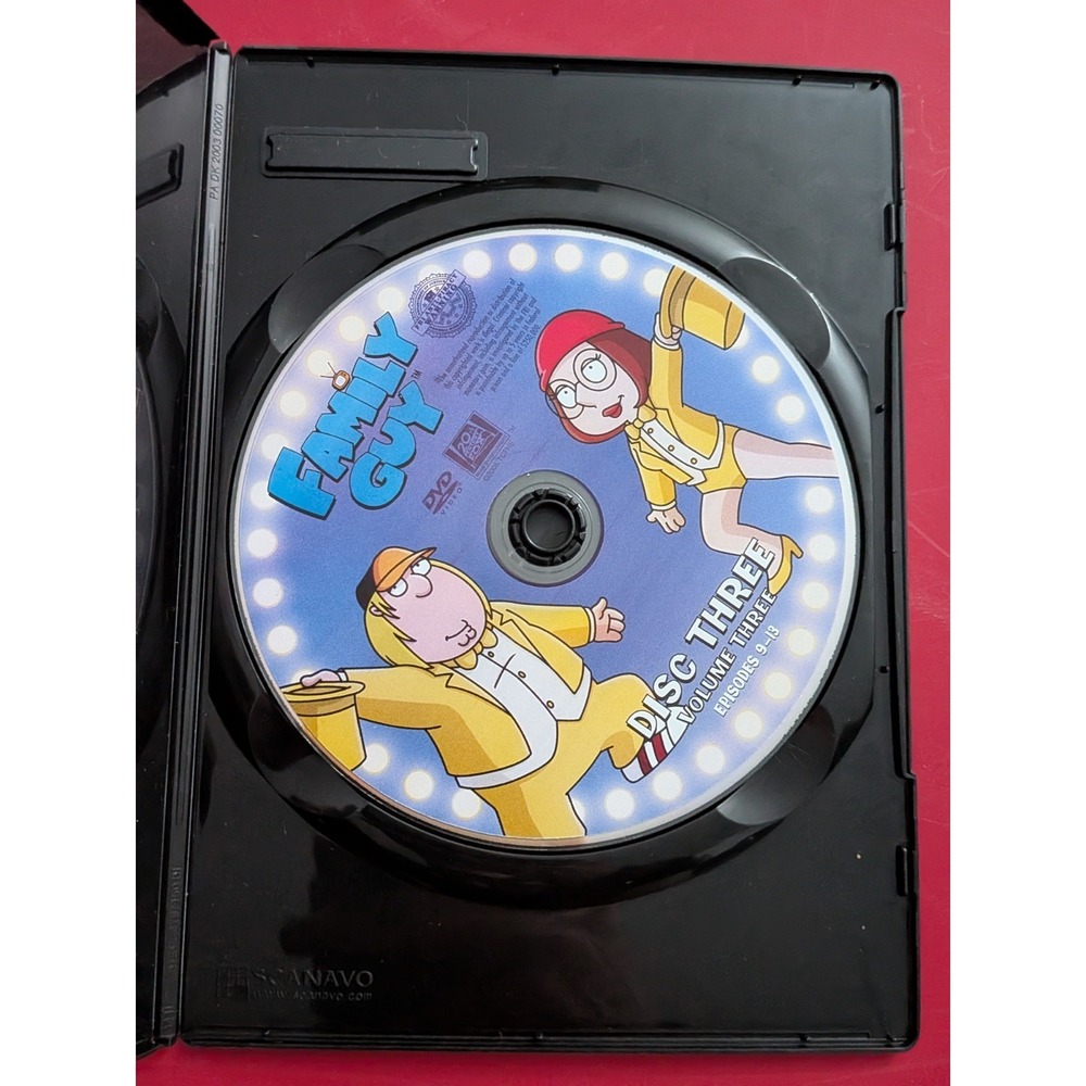 Family Guy Volume Three (2005, DVD 3-Disc Set) Animated Fox Series - Picture 8 of 8